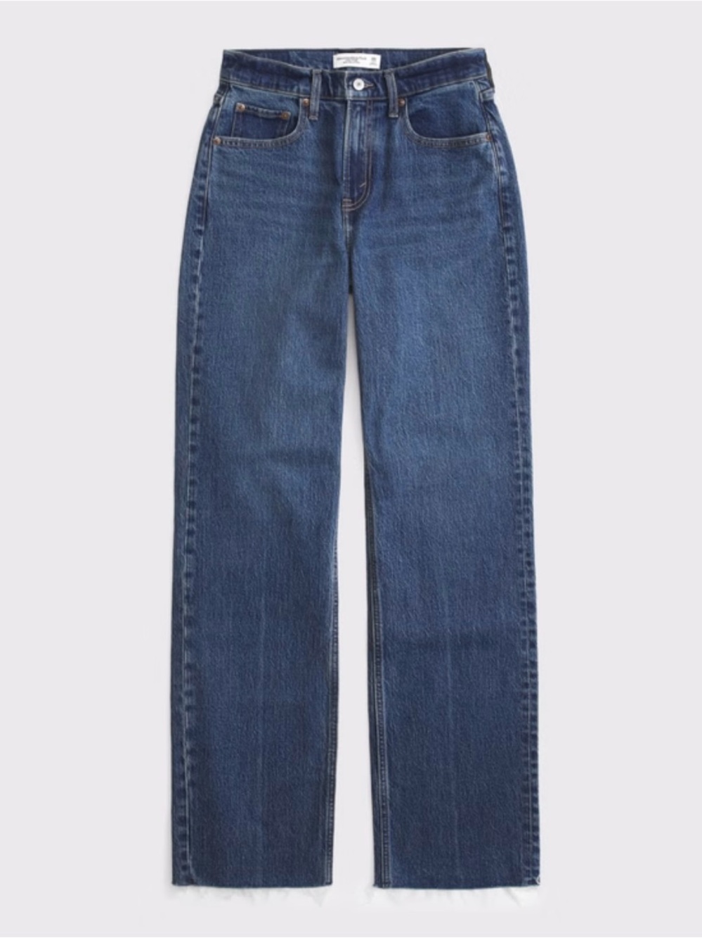 NWOT Abercrombie & Fitch 90’s Relaxed High Rise Curve Love Jeans in Dark Blue